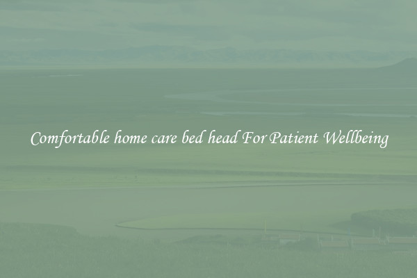 Comfortable home care bed head For Patient Wellbeing