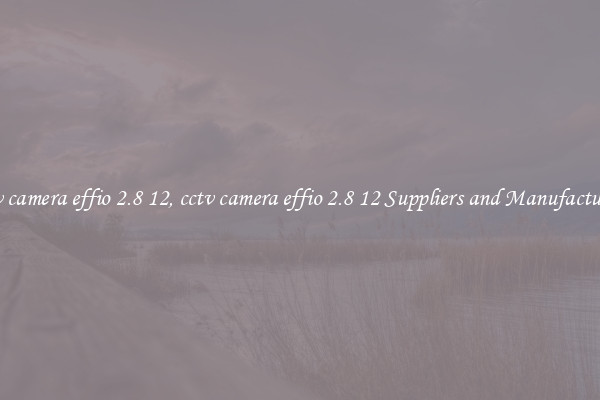 cctv camera effio 2.8 12, cctv camera effio 2.8 12 Suppliers and Manufacturers