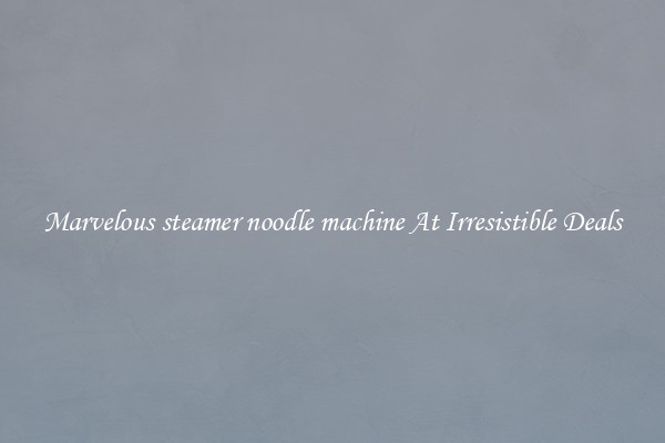 Marvelous steamer noodle machine At Irresistible Deals