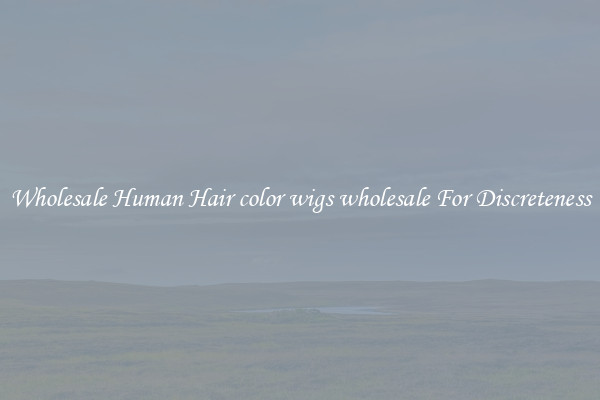 Wholesale Human Hair color wigs wholesale For Discreteness