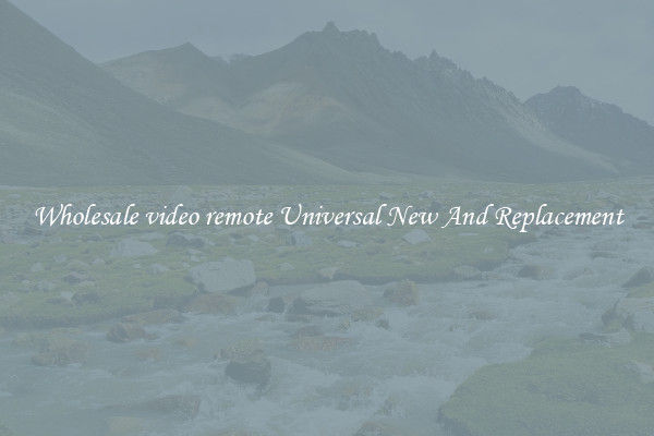 Wholesale video remote Universal New And Replacement