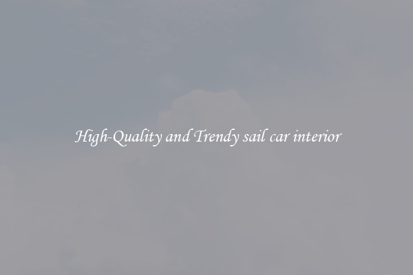High-Quality and Trendy sail car interior