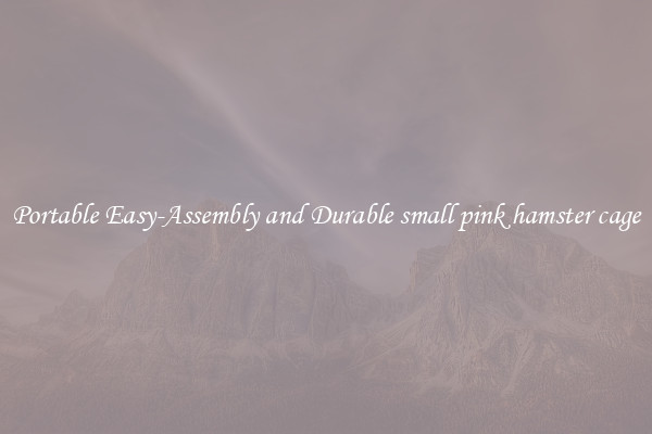 Portable Easy-Assembly and Durable small pink hamster cage