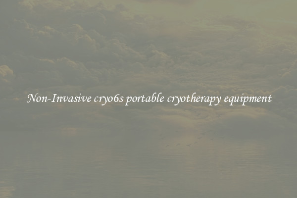 Non-Invasive cryo6s portable cryotherapy equipment