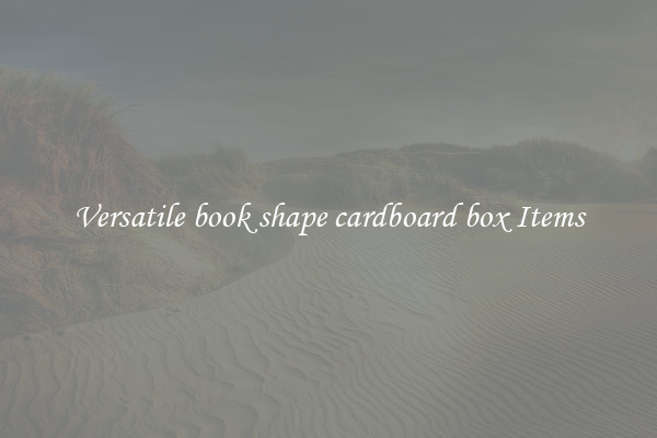 Versatile book shape cardboard box Items