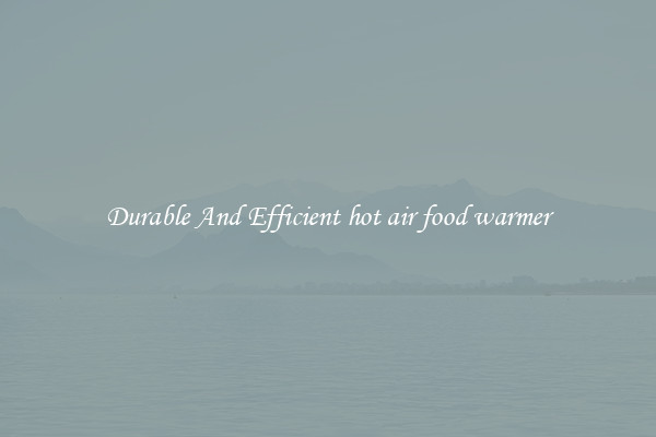 Durable And Efficient hot air food warmer
